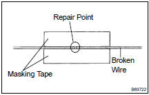 INSPECT BACK WINDOW (DEFOGGER WIRE)