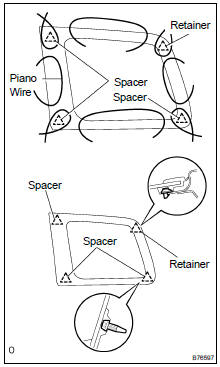  REMOVE QUARTER WINDOW ASSY LH