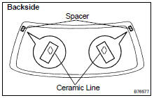 INSTALL BACK DOOR GLASS SPACER NO.1