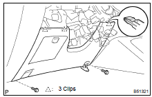 REMOVE INSTRUMENT PANEL FINISH PANEL SUB-ASSY LOWER