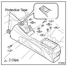 REMOVE CONSOLE BOX ASSY