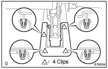 REMOVE REAR SEAT TRACK BRACKET COVER INNER LH