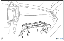 REMOVE INSTRUMENT PANEL FINISH PANEL LOWER NO.2