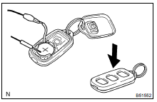 INSPECT DOOR CONTROL TRANSMITTER