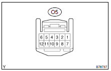 INSPECT SLIDING ROOF SWITCH ASSY