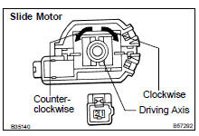 INSPECT FRONT SEAT ADJUSTER ASSY