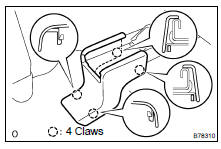 REMOVE SEAT TRACK BRACKET COVER OUTER LH