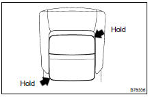 REMOVE FRONT SEATBACK BOARD SUB-ASSY LH