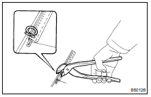 INSTALL NO.2 SEATBACK COVER ASSY