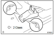 REMOVE SEAT TRACK BRACKET COVER OUTER FRONT LH