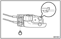  REMOVE FRONT DOOR INSIDE HANDLE SUB-ASSY LH