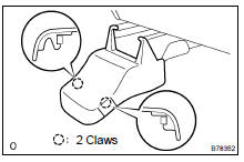 REMOVE SEAT TRACK BRACKET COVER INNER FRONT LH