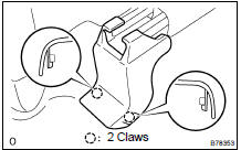 REMOVE SEAT TRACK BRACKET COVER OUTER LH