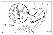 REMOVE RECLINING ADJUSTER RELEASE HANDLE LH