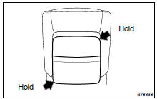 REMOVE FRONT SEATBACK BOARD SUB-ASSY LH