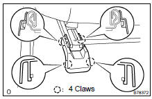 REMOVE REAR SEAT TRACK BRACKET COVER OUTER