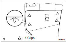 REMOVE REAR SEATBACK BOARD CARPET ASSY LH