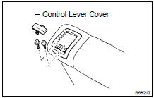 REMOVE REAR SEAT LOCK CONTROL LEVER SUB-ASSY LH