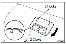 REMOVE REAR SEATBACK LOCK BEZEL UPPER