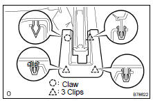 REMOVE REAR SEAT TRACK BRACKET COVER INNER RH