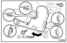 REMOVE REAR SEAT CUSHION MOULDING RH