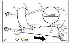 REMOVE REAR SEAT CUSHION MOULDING RH