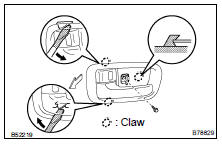 REMOVE REAR DOOR INSIDE HANDLE BEZEL LH