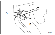 INSTALL REAR DOOR LOCK ASSY LH