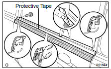 REMOVE REAR DOOR BELT MOULDING ASSY LH