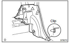 REMOVE DECK TRIM SIDE PANEL ASSY LH