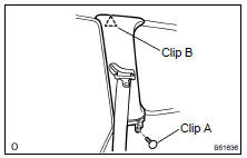 REMOVE QUARTER PILLAR GARNISH LH