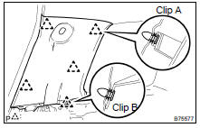 REMOVE ROOF SIDE GARNISH ASSY INNER LH