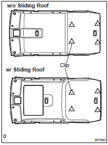 REMOVE ROOF HEADLINING ASSY