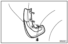 REMOVE QUARTER PANEL MUDGUARD SUB-ASSY REAR LH (W/ MUDGUARD)