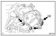 REMOVE THROTTLE BODY ASSY