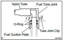 REMOVE FUEL SUCTION TUBE ASSY W/ PUMP & GAGE