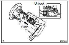 REMOVE FUEL SENDER GAGE ASSY