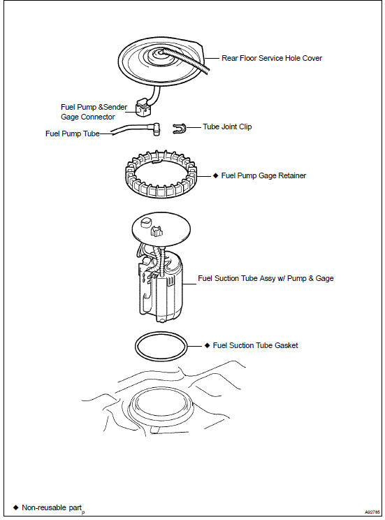 Fuel tank ASSY (2AZ-FE)