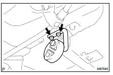  REMOVE EXHAUST PIPE SUPPORT BRACKET NO.4