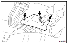 REMOVE FUEL TUBE PROTECTOR NO.1