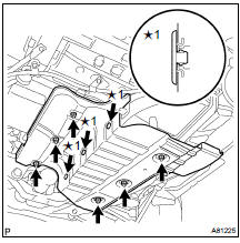 REMOVE FUEL TANK PROTECTOR SUB-ASSY NO.1