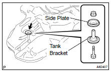 REMOVE FUEL TANK SIDE PLATE