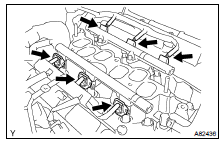 REMOVE FUEL INJECTOR ASSY