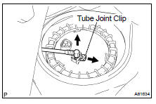 REMOVE FUEL SUCTION TUBE ASSY W/ PUMP & GAGE