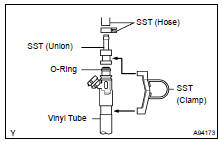 INSPECT FUEL INJECTOR ASSY