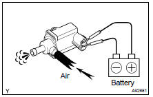  INSPECT VACUUM SWITCHING VALVE ASSY FOR EVAP