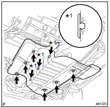 REMOVE FUEL TANK PROTECTOR SUB-ASSY NO.1