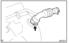 REMOVE FUEL TANK TO FILLER PIPE HOSE