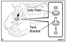 REMOVE FUEL TANK SIDE PLATE