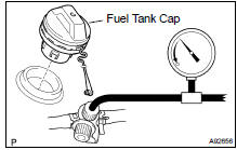  Using hand-held tester: INSPECT EVAP SYSTEM LINE